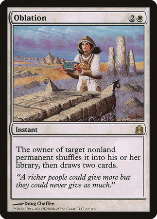 Oblation [Commander 2011] | Good Games Cannington