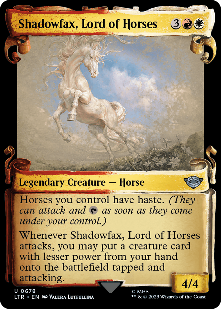 Shadowfax, Lord of Horses [The Lord of the Rings: Tales of Middle-Earth Showcase Scrolls] | Good Games Cannington