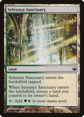 Selesnya Sanctuary [Duel Decks: Knights vs. Dragons] | Good Games Cannington