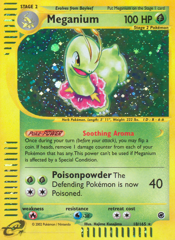 Meganium (18/165) [Expedition: Base Set] | Good Games Cannington