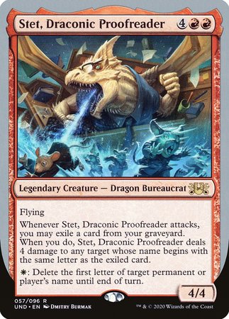 Stet, Draconic Proofreader [Unsanctioned] | Good Games Cannington