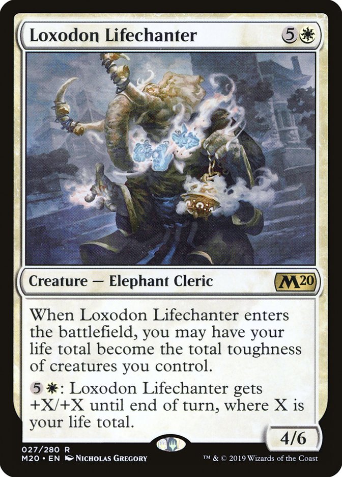 Loxodon Lifechanter [Core Set 2020] | Good Games Cannington