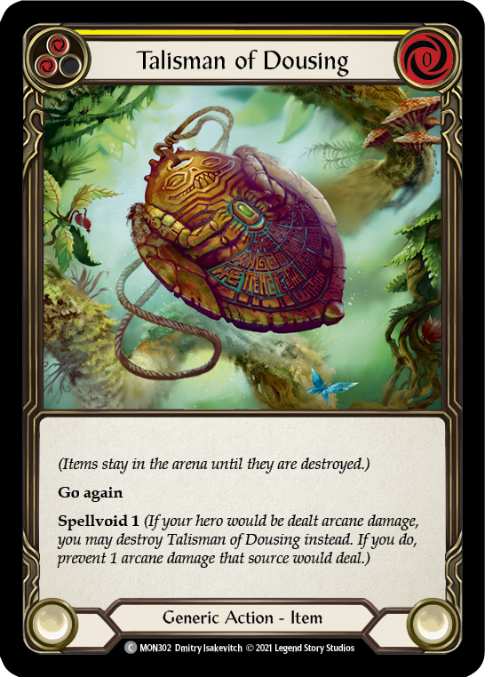 Talisman of Dousing [MON302-RF] 1st Edition Rainbow Foil | Good Games Cannington