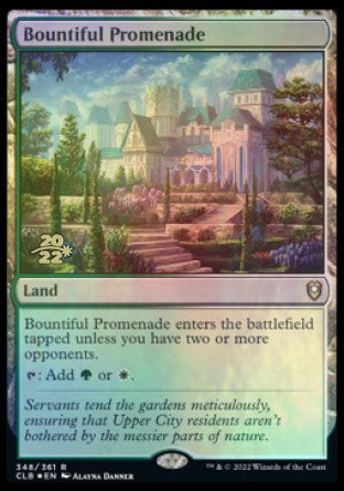 Bountiful Promenade [Commander Legends: Battle for Baldur's Gate Prerelease Promos] | Good Games Cannington