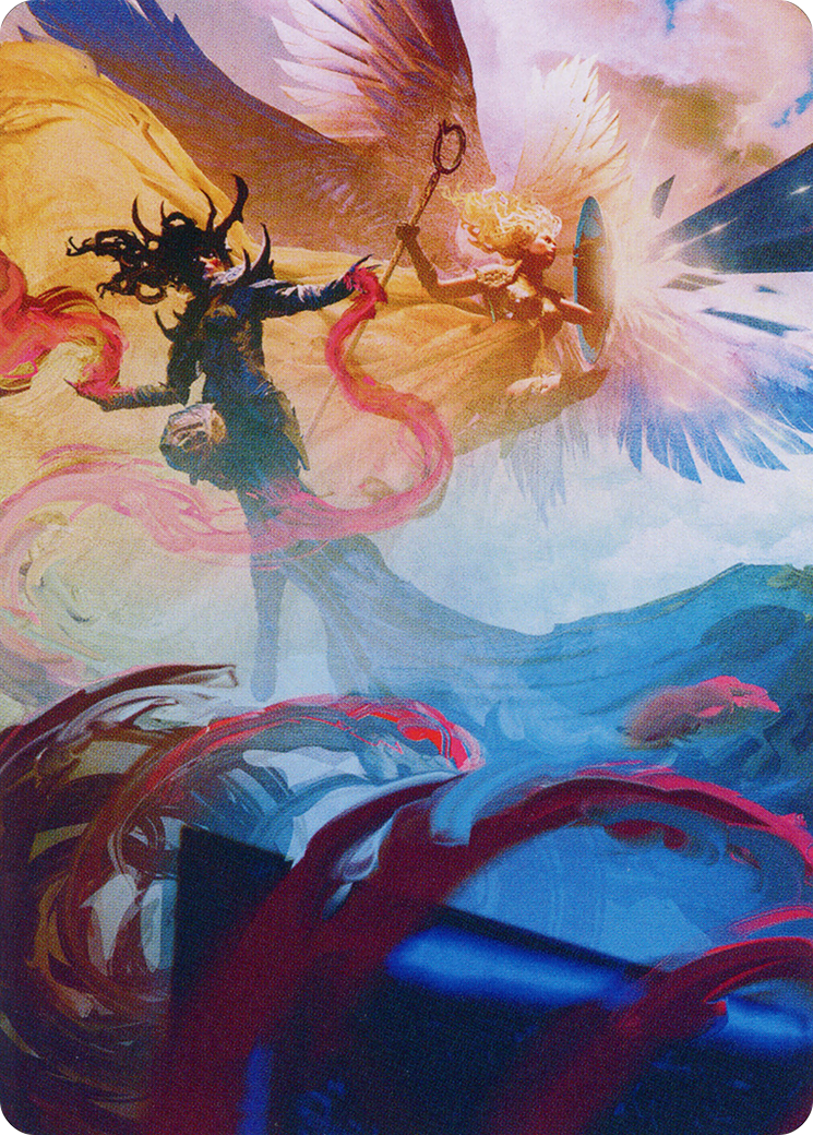 Drana and Linvala Art Card [March of the Machine Art Series] | Good Games Cannington