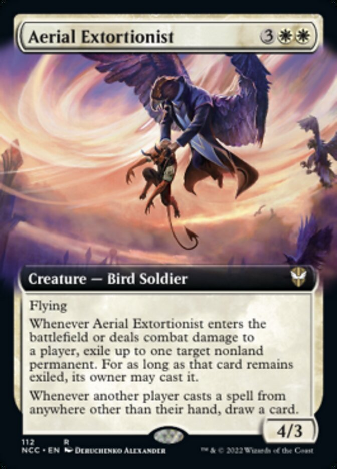 Aerial Extortionist (Extended Art) [Streets of New Capenna Commander] | Good Games Cannington