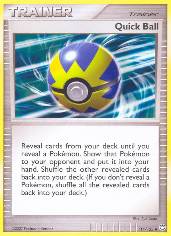 Quick Ball (114/123) [Diamond & Pearl: Mysterious Treasures] | Good Games Cannington