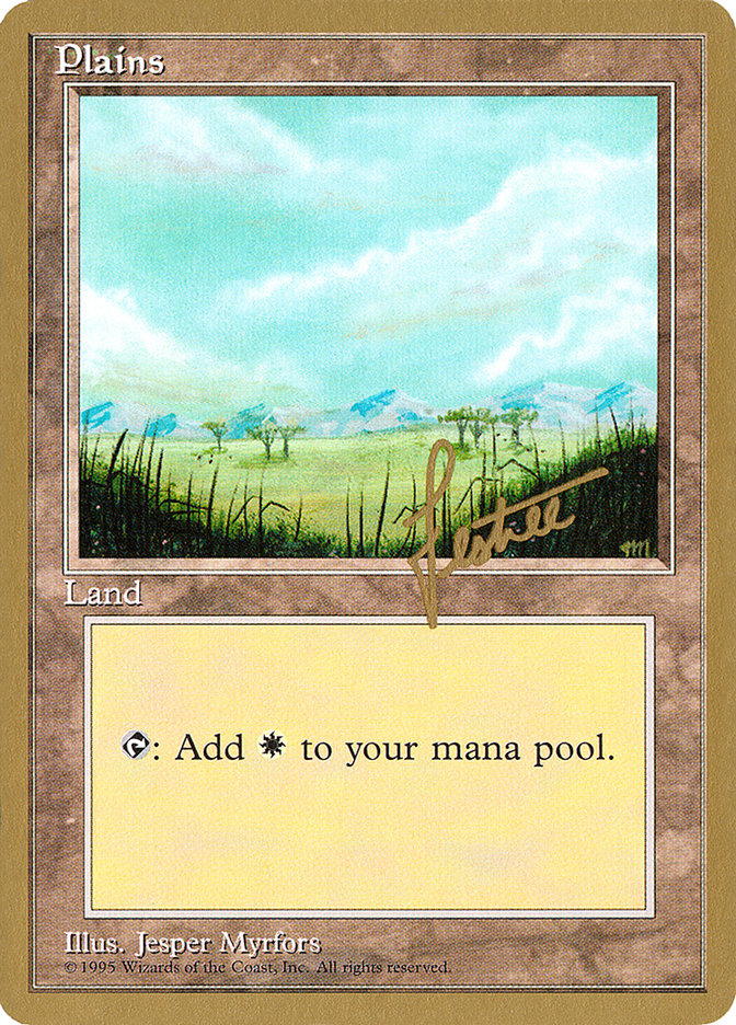 Plains (bl365) (Bertrand Lestree) [Pro Tour Collector Set] | Good Games Cannington