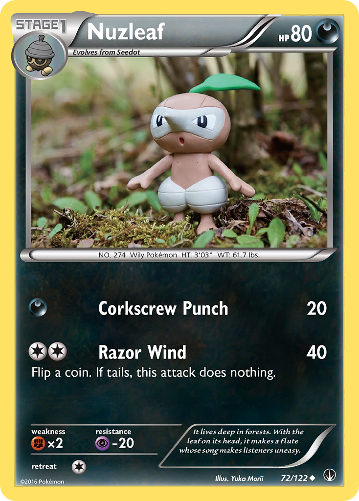 Nuzleaf (72/122) [XY: BREAKpoint] | Good Games Cannington