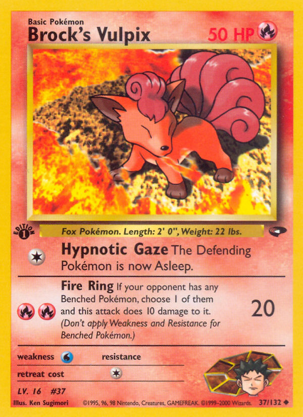 Brock's Vulpix (37/132) [Gym Challenge 1st Edition] | Good Games Cannington