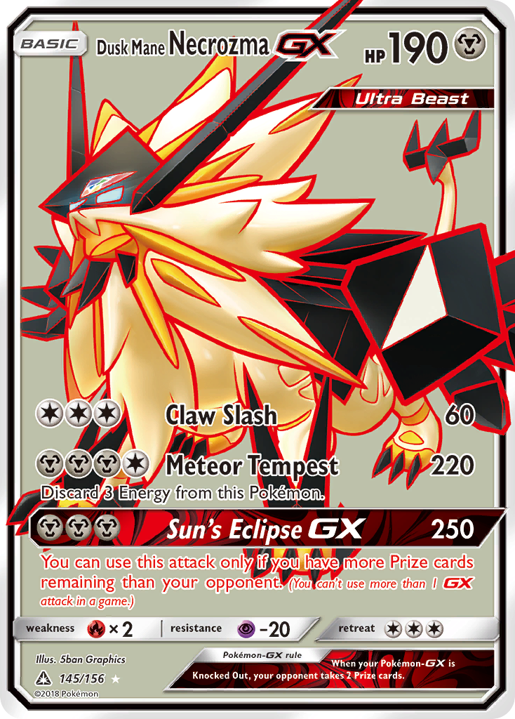 Dusk Mane Necrozma GX (145/156) [Sun & Moon: Ultra Prism] | Good Games Cannington