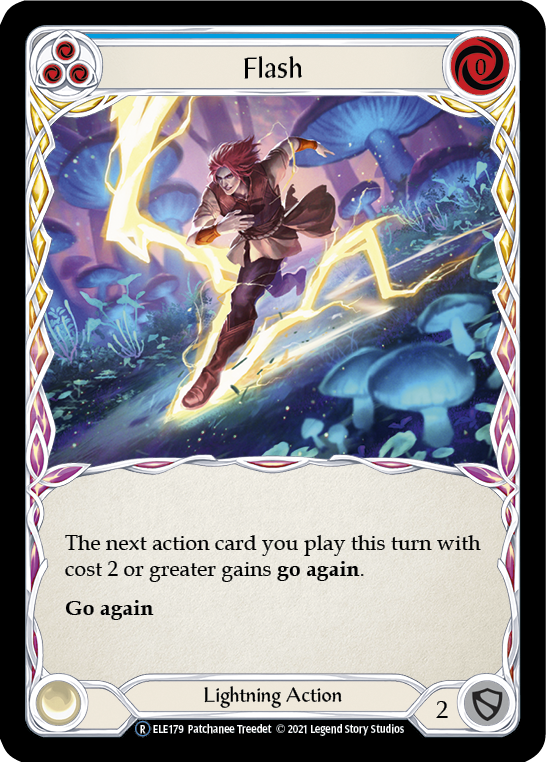 Flash (Blue) [U-ELE179] Unlimited Rainbow Foil | Good Games Cannington