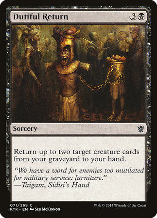 Dutiful Return [Khans of Tarkir] | Good Games Cannington