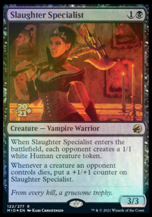 Slaughter Specialist [Innistrad: Midnight Hunt Prerelease Promos] | Good Games Cannington