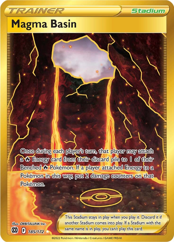 Magma Basin (185/172) [Sword & Shield: Brilliant Stars] | Good Games Cannington