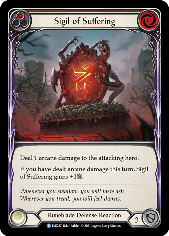 Sigil of Suffering (Red) [ELE227] (Tales of Aria)  1st Edition Normal | Good Games Cannington