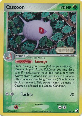 Cascoon (30/92) (Stamped) [EX: Legend Maker] | Good Games Cannington
