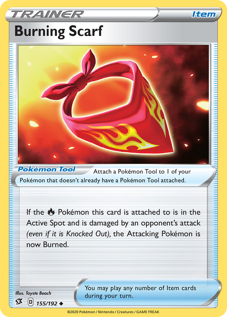 Burning Scarf (155/192) [Sword & Shield: Rebel Clash] | Good Games Cannington
