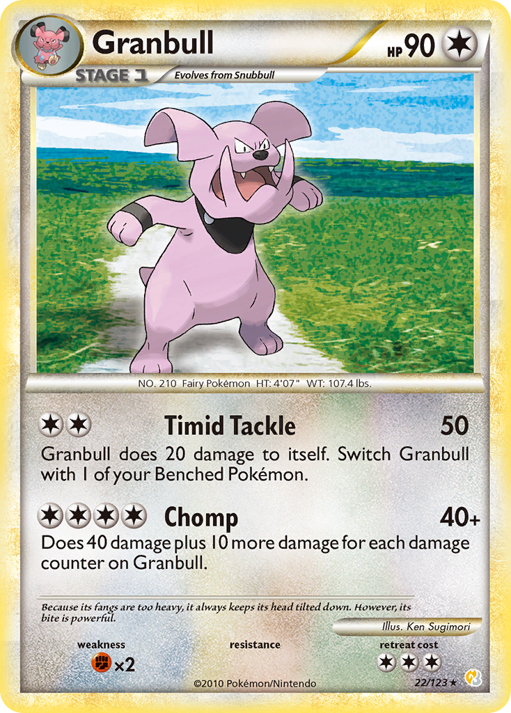 Granbull (22/123) [HeartGold & SoulSilver: Base Set] | Good Games Cannington
