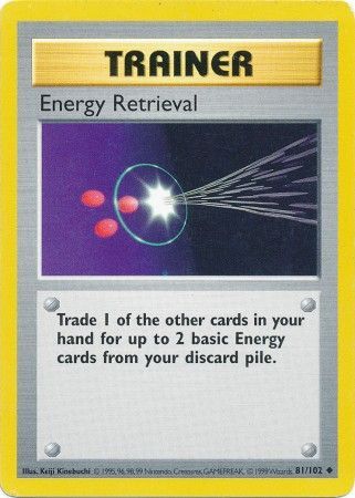 Energy Retrieval (81/102) [Base Set Shadowless Unlimited] | Good Games Cannington