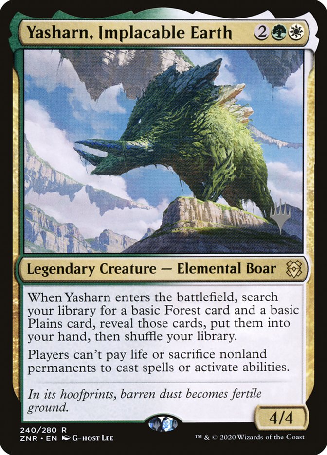 Yasharn, Implacable Earth (Promo Pack) [Zendikar Rising Promos] | Good Games Cannington