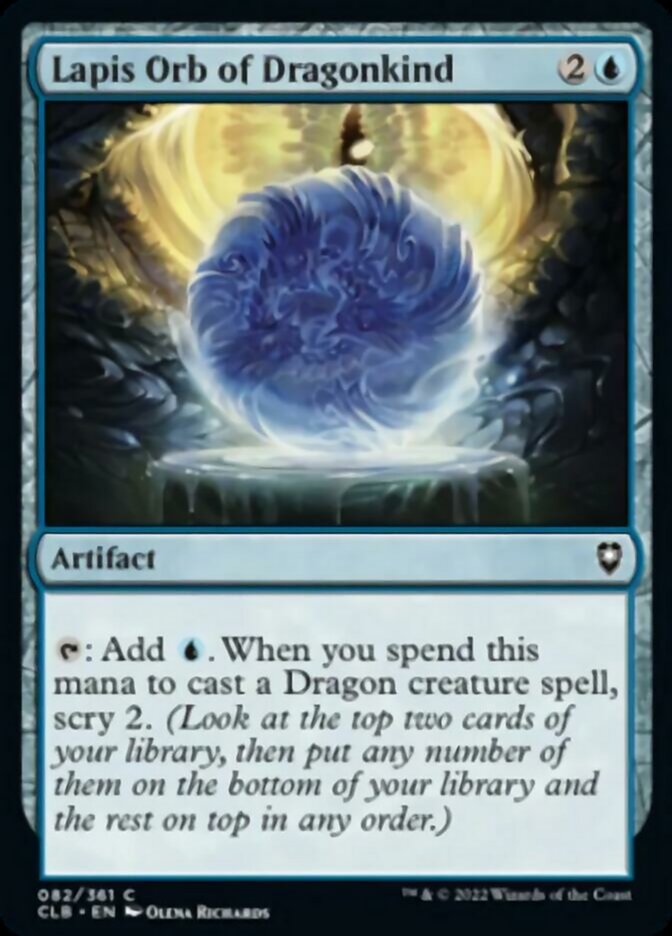 Lapis Orb of Dragonkind [Commander Legends: Battle for Baldur's Gate] | Good Games Cannington
