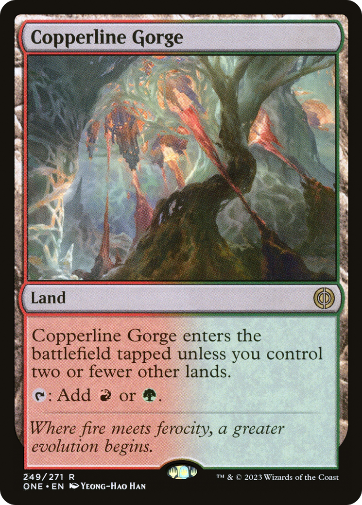 Copperline Gorge [Phyrexia: All Will Be One] | Good Games Cannington
