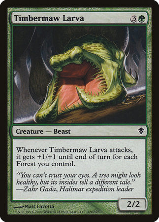 Timbermaw Larva [Zendikar] | Good Games Cannington