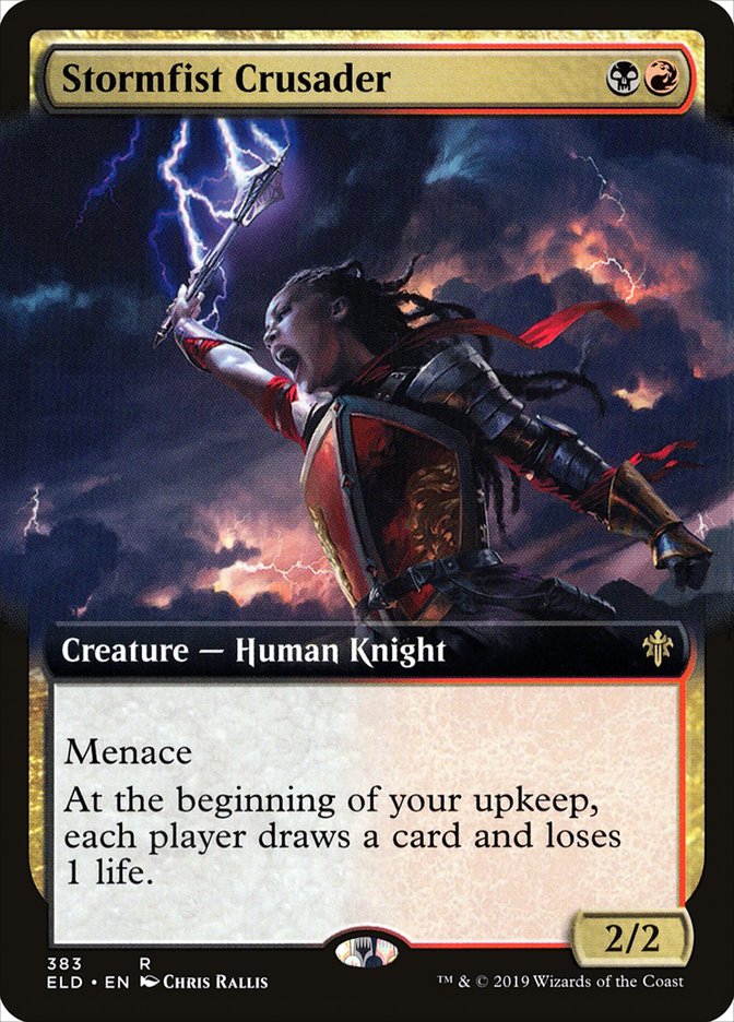 Stormfist Crusader (Extended Art) [Throne of Eldraine] | Good Games Cannington