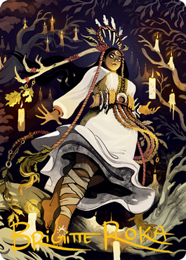 Candlegrove Witch 2 Art Card (Gold-Stamped Signature) [Innistrad: Midnight Hunt Art Series] | Good Games Cannington