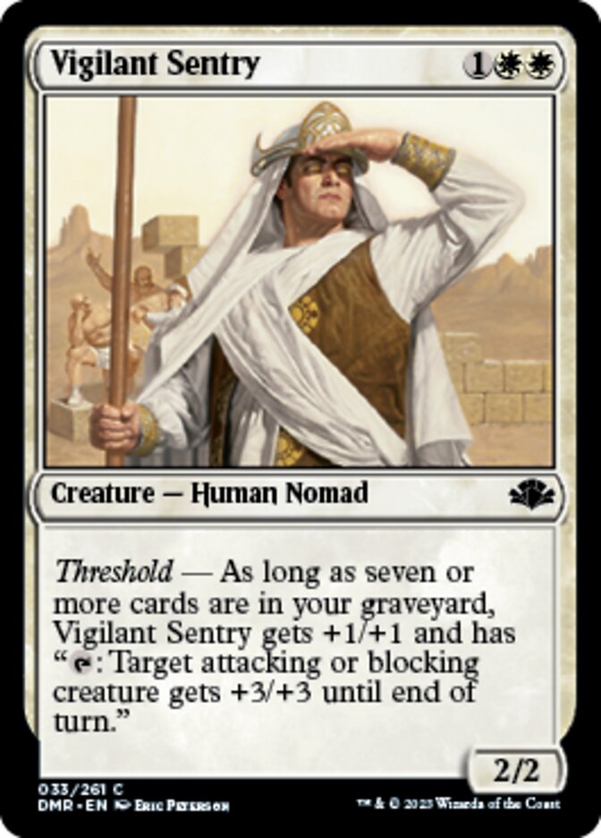 Vigilant Sentry [Dominaria Remastered] | Good Games Cannington