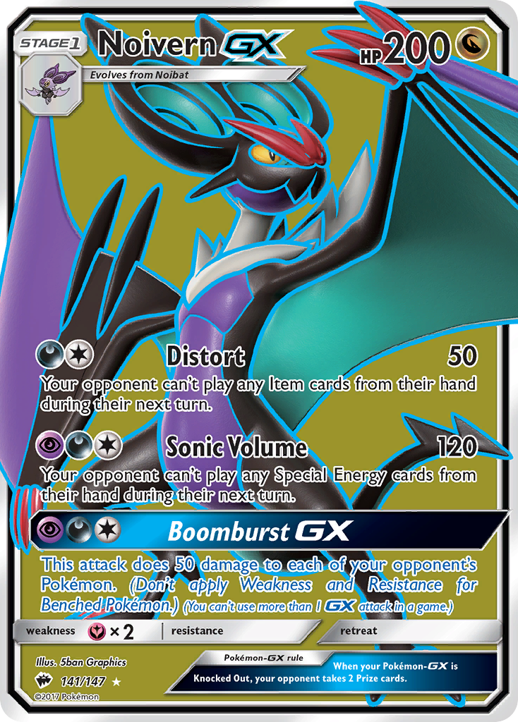 Noivern GX (141/147) [Sun & Moon: Burning Shadows] | Good Games Cannington