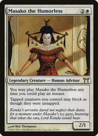Masako the Humorless [Champions of Kamigawa] | Good Games Cannington