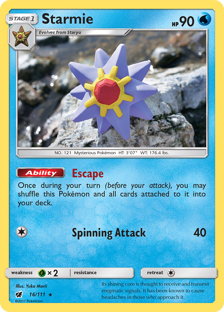 Starmie (16/111) [Sun & Moon: Crimson Invasion] | Good Games Cannington