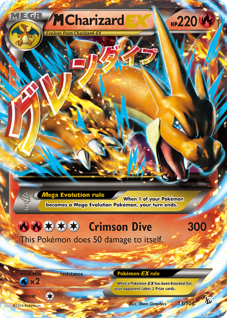 M Charizard EX (13/106) [XY: Flashfire] | Good Games Cannington