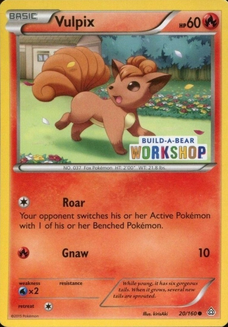 Vulpix (20/160) (Build A Bear Workshop Exclusive) [XY: Primal Clash] | Good Games Cannington
