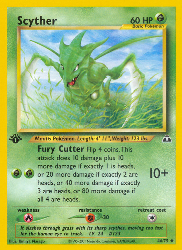Scyther (46/75) [Neo Discovery 1st Edition] | Good Games Cannington