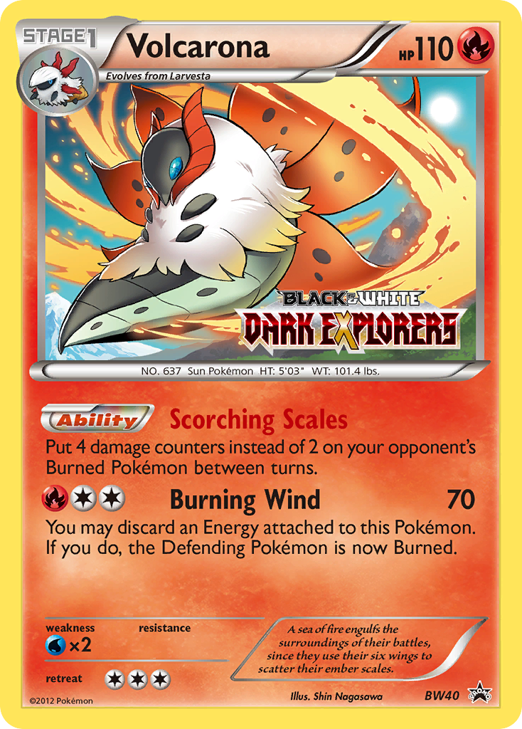 Volcarona (BW40) [Black & White: Black Star Promos] | Good Games Cannington