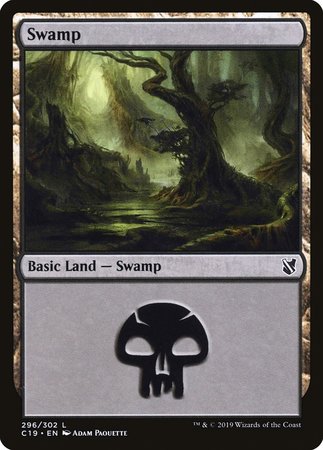 Swamp (296) [Commander 2019] | Good Games Cannington