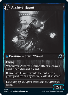 Overwhelmed Archivist // Archive Haunt [Innistrad: Double Feature] | Good Games Cannington