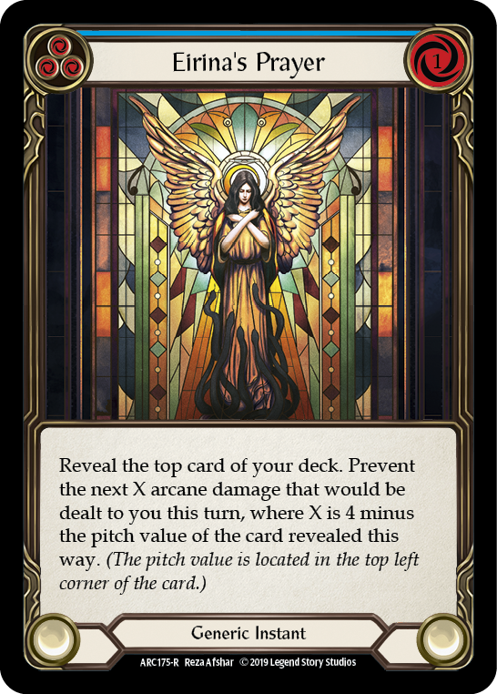 Eirina's Prayer (Blue) [ARC175-R] 1st Edition Normal | Good Games Cannington