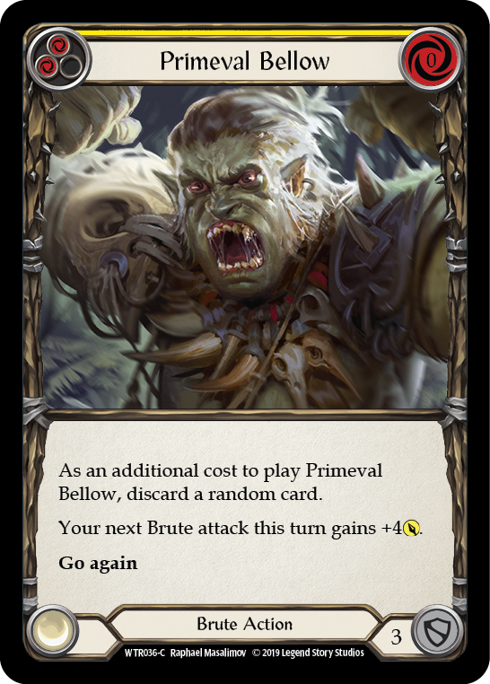 Primeval Bellow (Yellow) [WTR036-C] Alpha Print Normal | Good Games Cannington