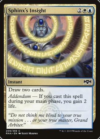 Sphinx's Insight [Ravnica Allegiance] | Good Games Cannington