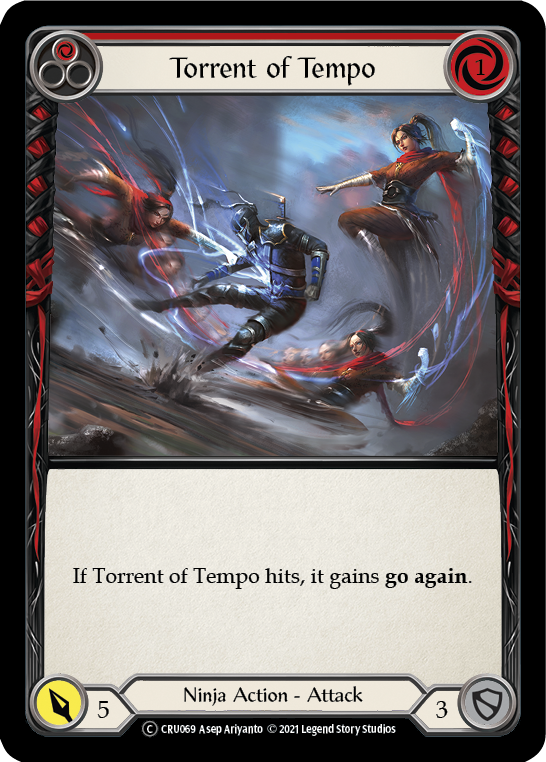 Torrent of Tempo (Red) [U-CRU069] Unlimited Normal | Good Games Cannington