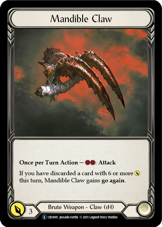 Mandible Claw [U-CRU005-RF] Unlimited Rainbow Foil | Good Games Cannington