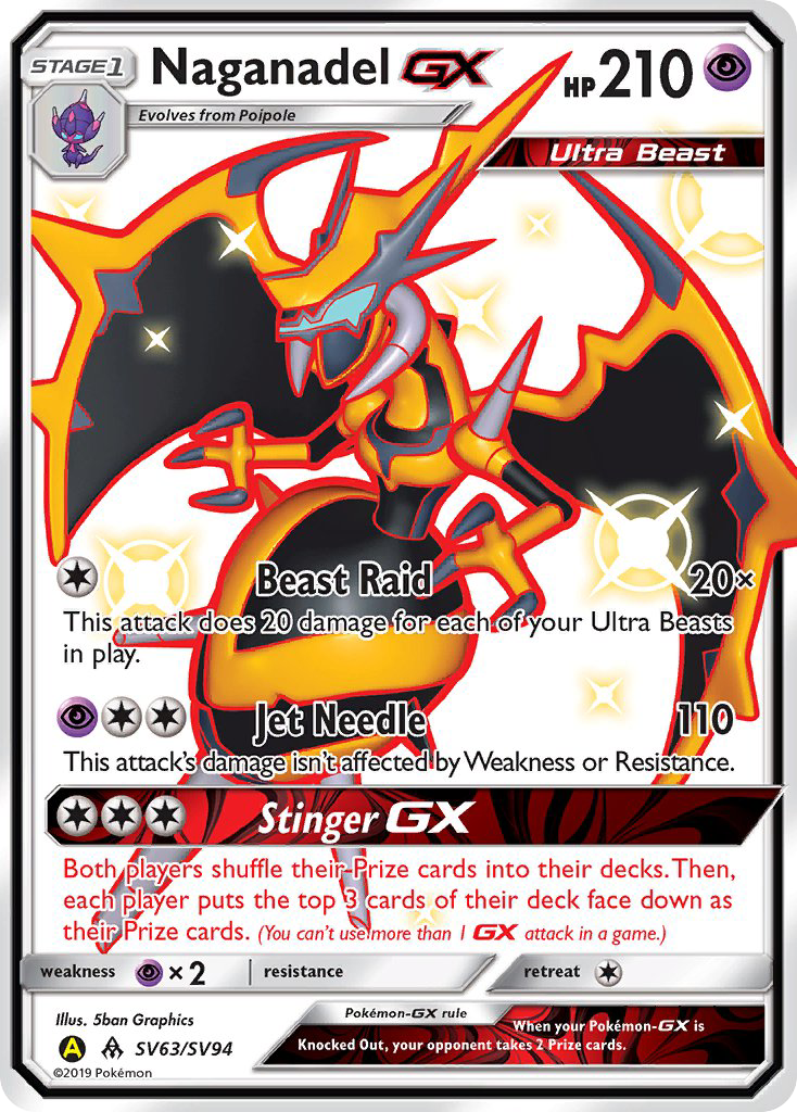 Naganadel GX (SV63/SV94) [Sun & Moon: Hidden Fates - Shiny Vault] | Good Games Cannington