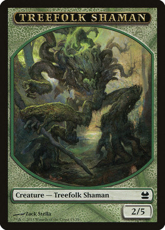 Treefolk Shaman Token [Modern Masters Tokens] | Good Games Cannington