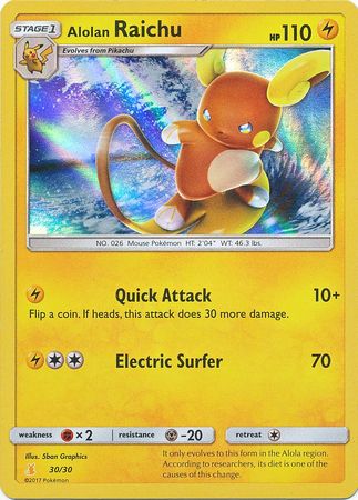 Alolan Raichu (30/30) [Sun & Moon: Trainer Kit - Alolan Raichu] | Good Games Cannington