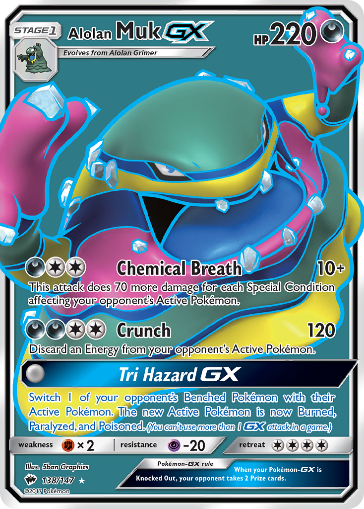 Alolan Muk GX (138/147) [Sun & Moon: Burning Shadows] | Good Games Cannington