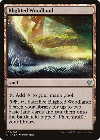 Blighted Woodland [Commander 2017] | Good Games Cannington